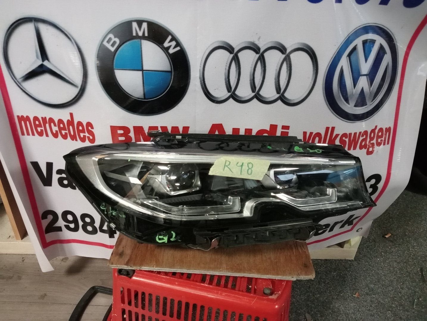 Koplamp BMW 3 serie G20 G21 Full led rechts A85A1DB46-01, Gebruikt, -, -, Ophalen of Verzenden