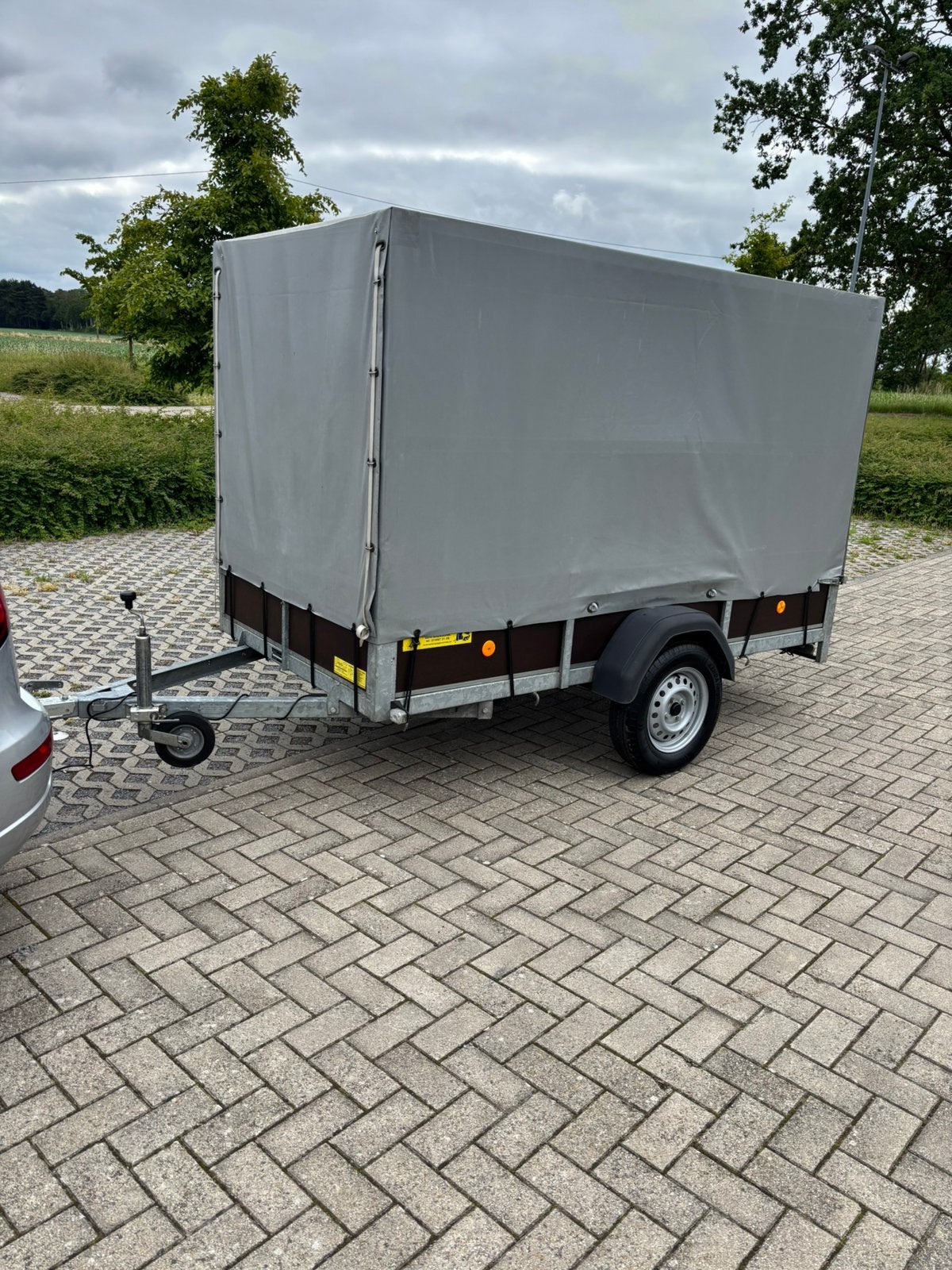 Aanhangwagen met huif 750kg, Autos : Divers, Remorques, Enlèvement, Utilisé