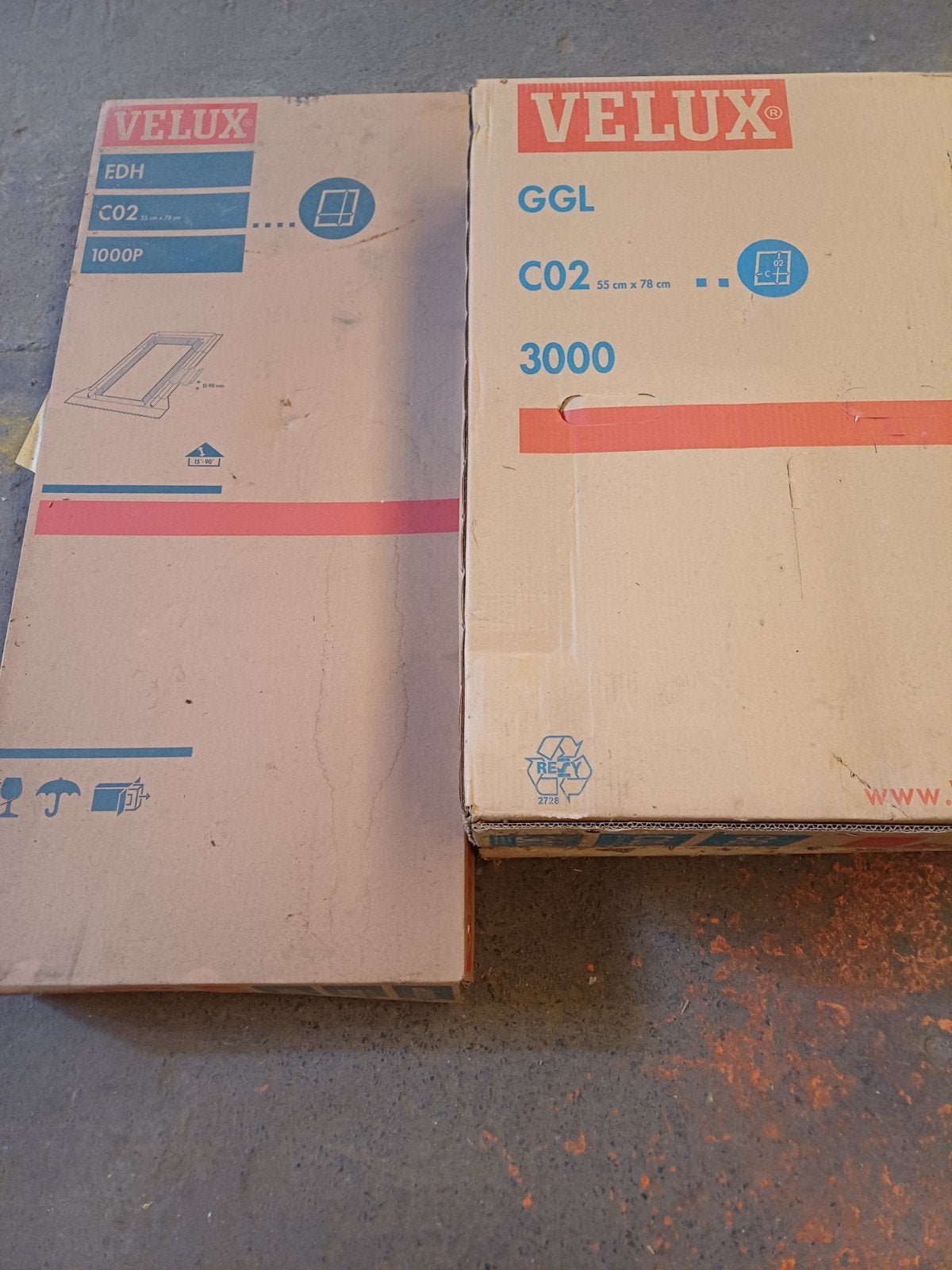 Velux GGL CO2 55x78 cm + dakstuk (nieuw in doos), Ophalen