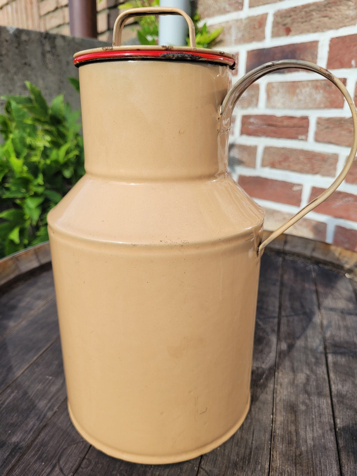 Ancienne cruche à lait émaillée, Enlèvement ou Envoi