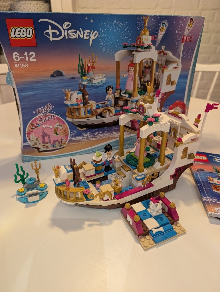 Lego Disney Bruiloft op het koninklijke schip van Ariel, Compleet, Gebruikt, Lego, Ophalen of Verzenden