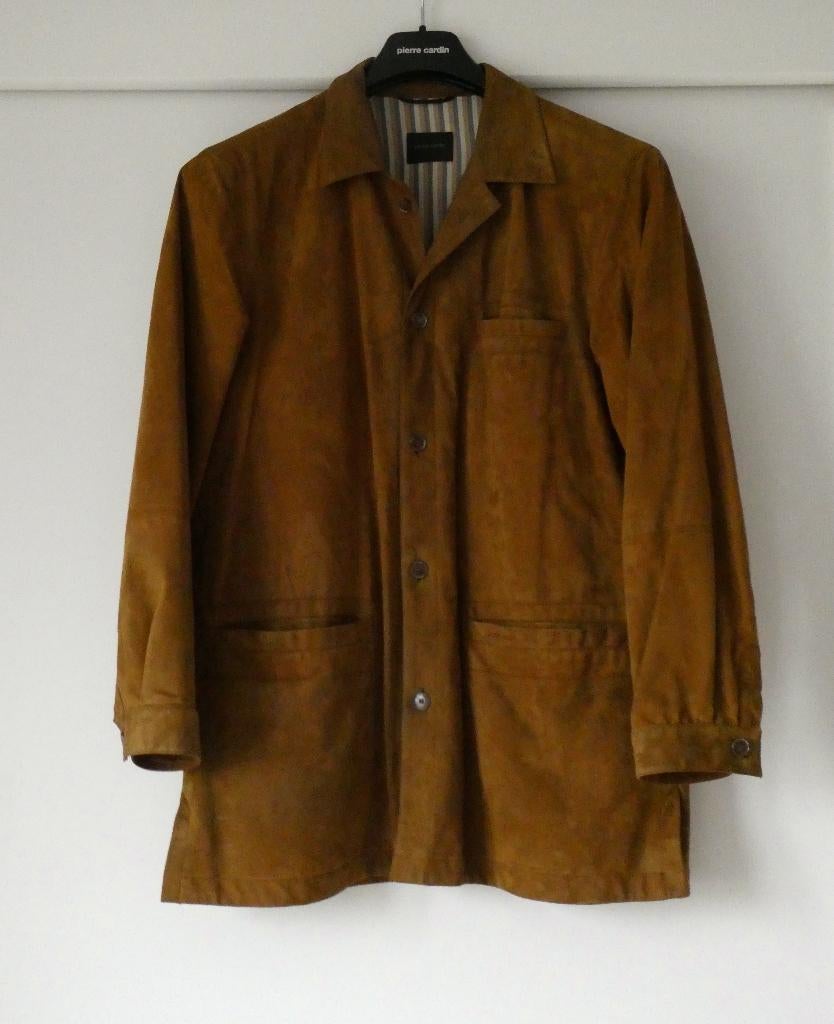Vest in daim voor heren, Ophalen of Verzenden, Zo goed als nieuw, Maat 52/54 (L), Pierre Cardin