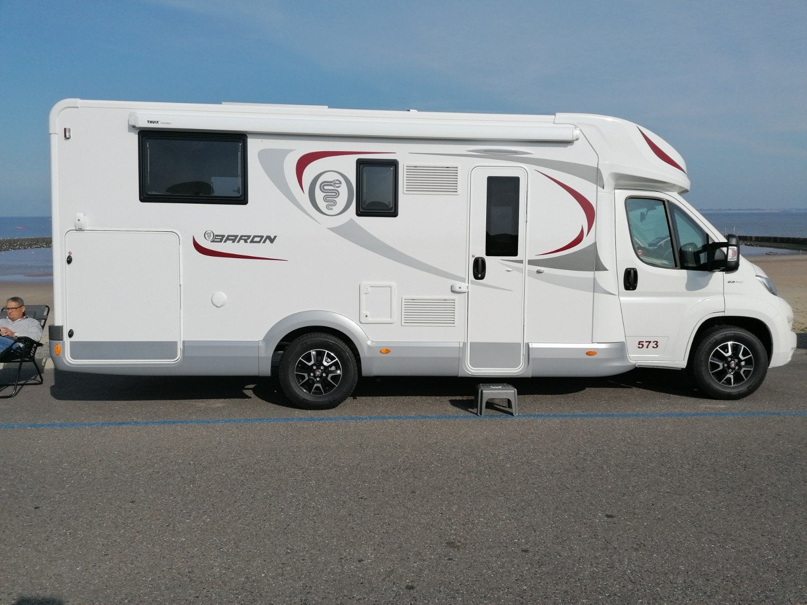 Mobilhome Elnagh Baron 573, Fiat, Dakluik, Elektrisch, Particulier