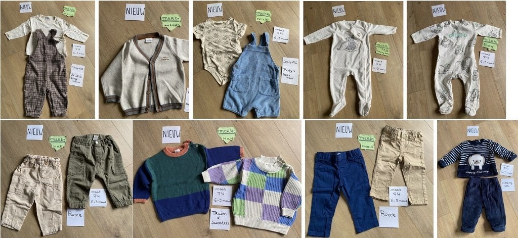 NIEUWE BABYKLEDING MAAT 74 – Tape à l'Oeil, Bel&Bo, H&M,.., Neuf, Garçon, Autres types, Tao