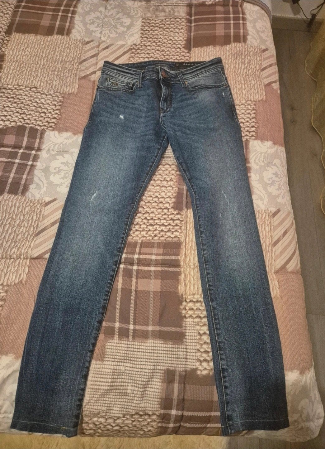 Armani Exchange blauwe skinny jeans maat 30 — zo goed als ni, Blauw