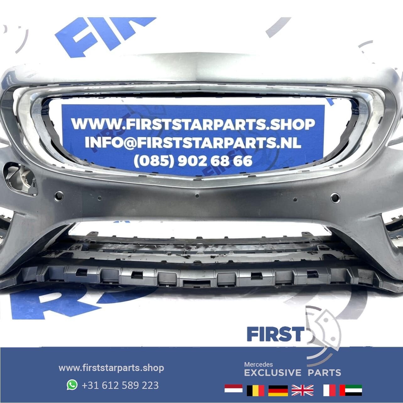 W205 C205 BUMPER AMG VOORBUMPER 2014-2017 Mercedes C Klasse, Auto-onderdelen, Gebruikt, -, Voor, Ophalen of Verzenden
