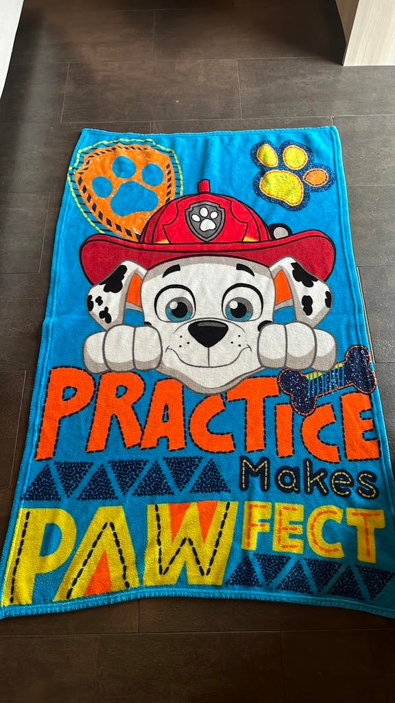 Dekentje Paw Patrol, Kinderen en Baby's, Ophalen of Verzenden, Zo goed als nieuw