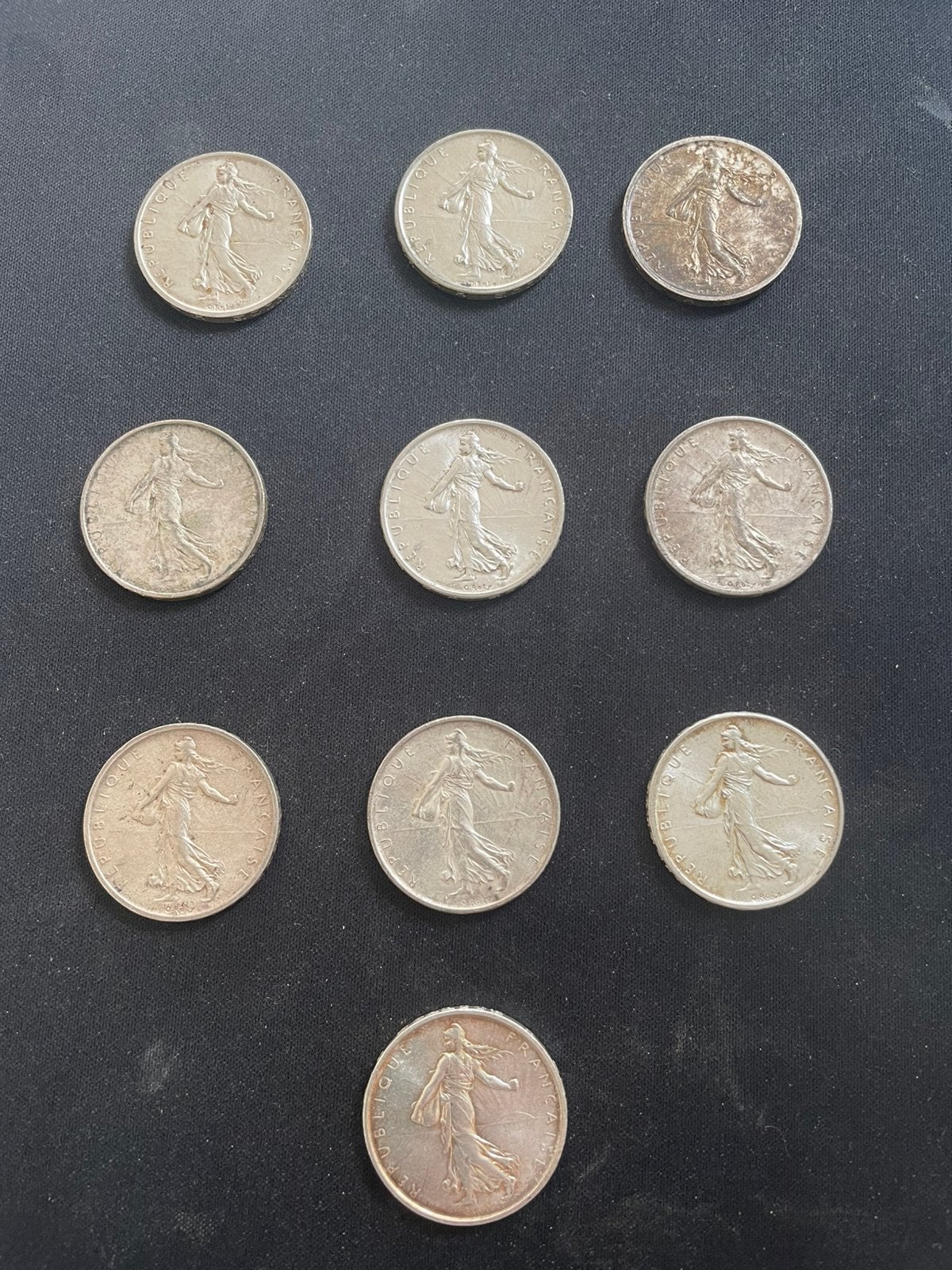 Pièces de 5 francs en argent, Enlèvement