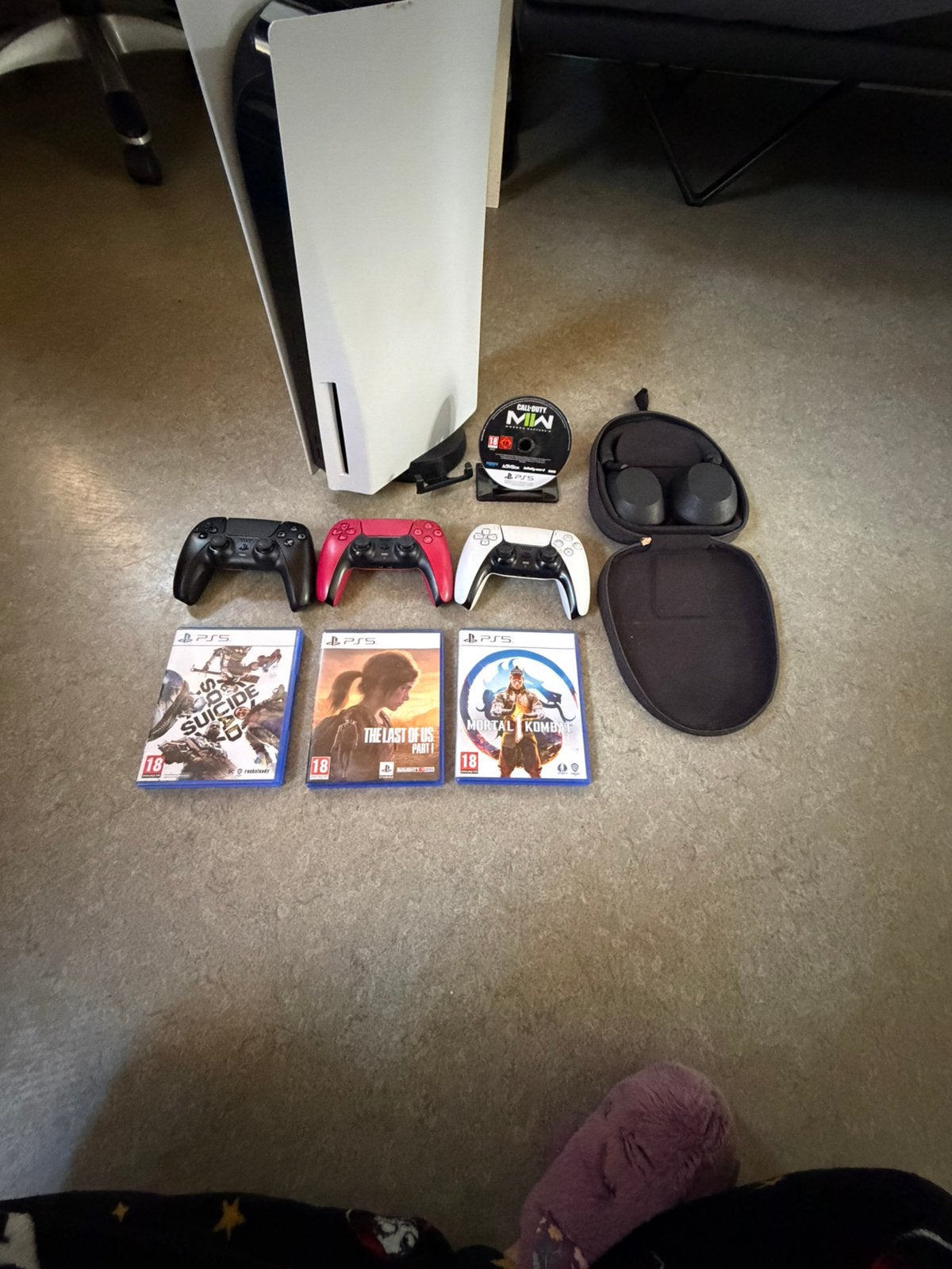 Pack complet PS5 : console, manettes, jeux et casque, Enlèvement, Comme neuf, Playstation 5
