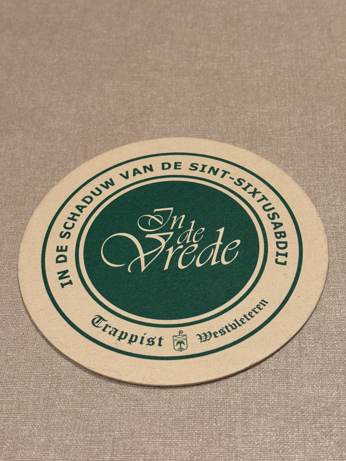 Trappist Westvletteren, Enlèvement ou Envoi, Comme neuf, Sous-bock