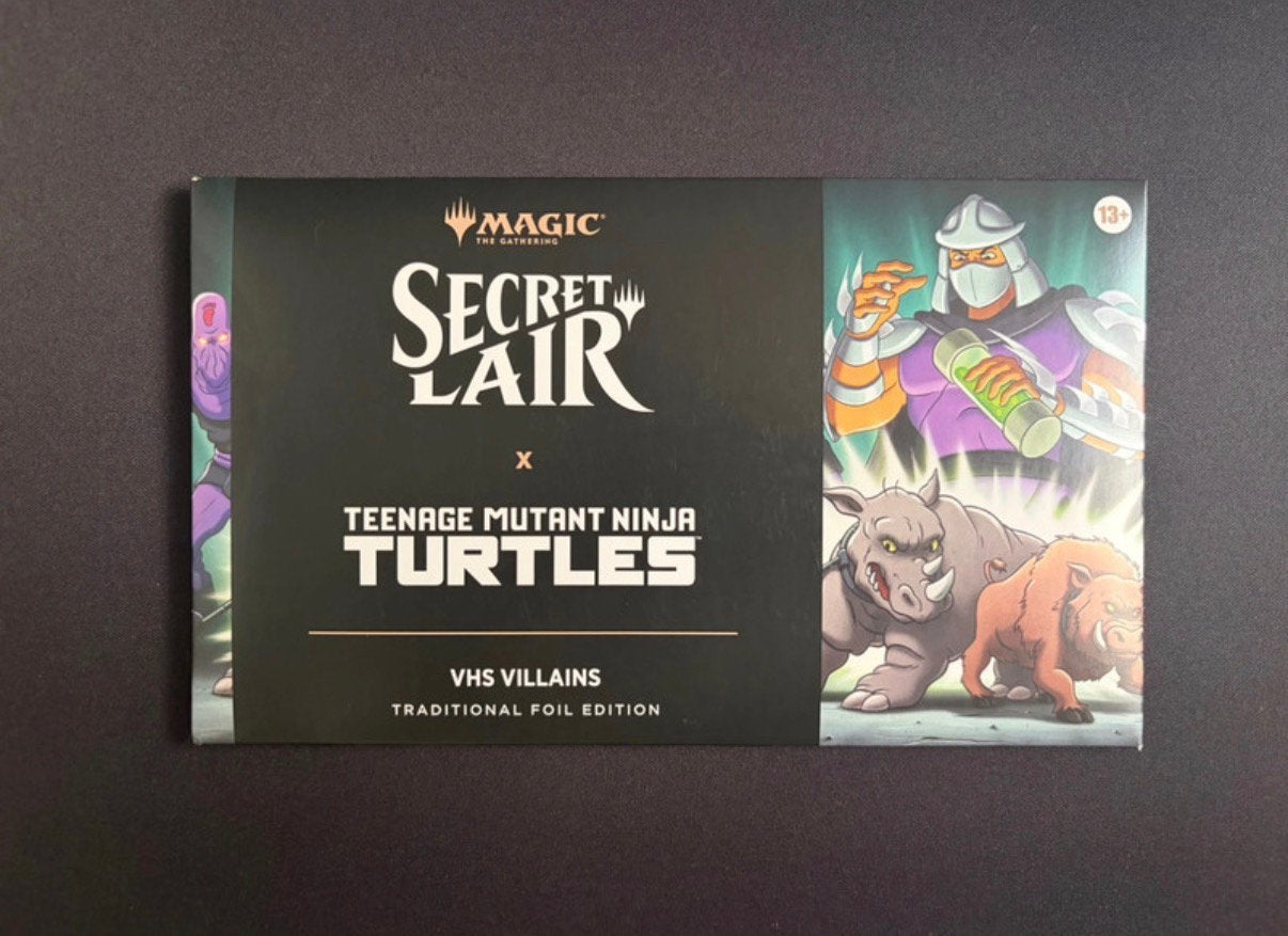 Secret Lair TMNT VHS Villains Traditional Foil Scellé, Enlèvement ou Envoi, Foil
