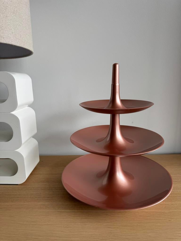 Koziol etagere brons medium H34cm, Huis en Inrichting, Ophalen, Zo goed als nieuw