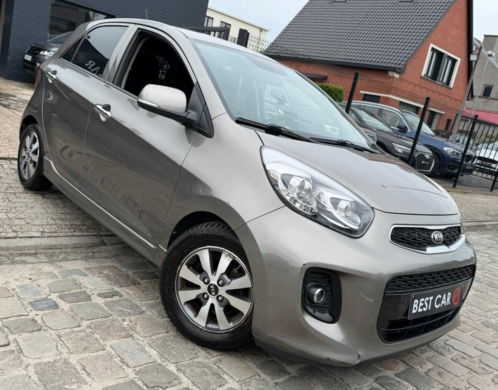 Kia Picanto 1.2i * Camera * Navi, Auto's, Kia, Stof, 4 cilinders, Bedrijf, Multifunctioneel stuurwiel