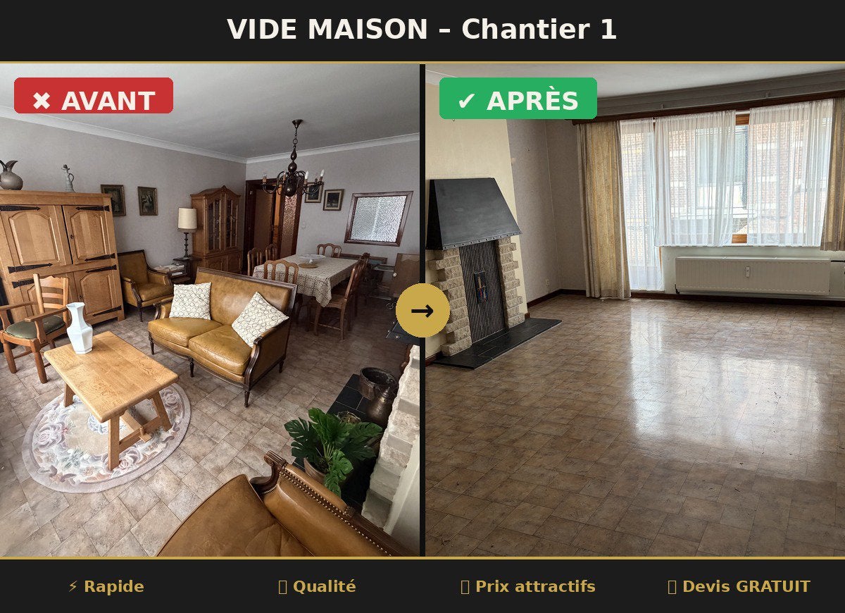 Bonjour nous vidons tout ce qui vous encombre, Ophalen, Zo goed als nieuw