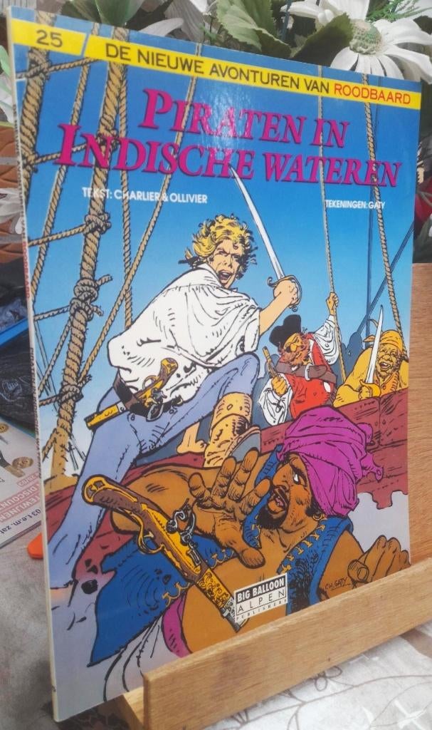 roodbaard nr 25 Piraten in Indische wateren, Eén stripboek, Charlier Gathy, Ophalen of Verzenden, Zo goed als nieuw
