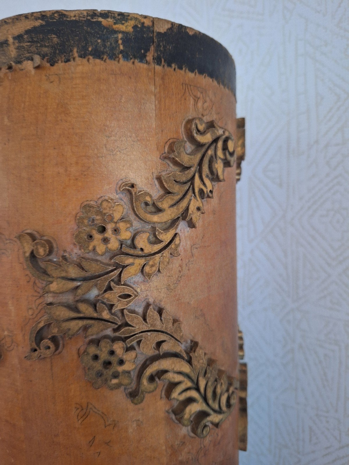 Rouleau impression Papier Peint 1904, Bois, Peint, 50 - 100 cm, Enlèvement