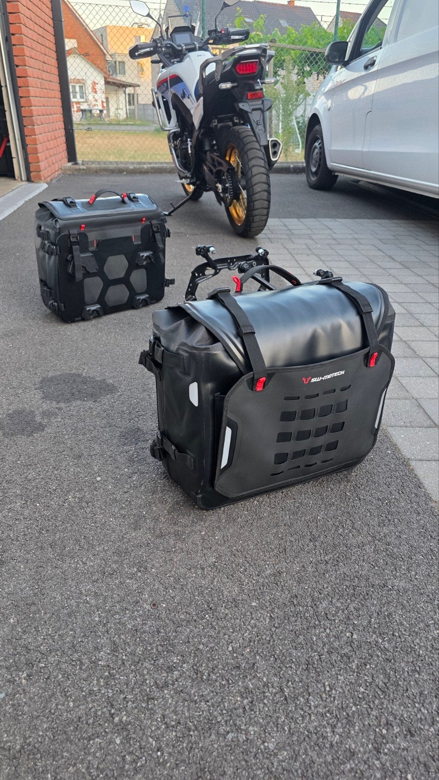 SW MOTECH SysBag L/L-systeem Honda transalp XL750 23+, Motoren, Ophalen, Zo goed als nieuw