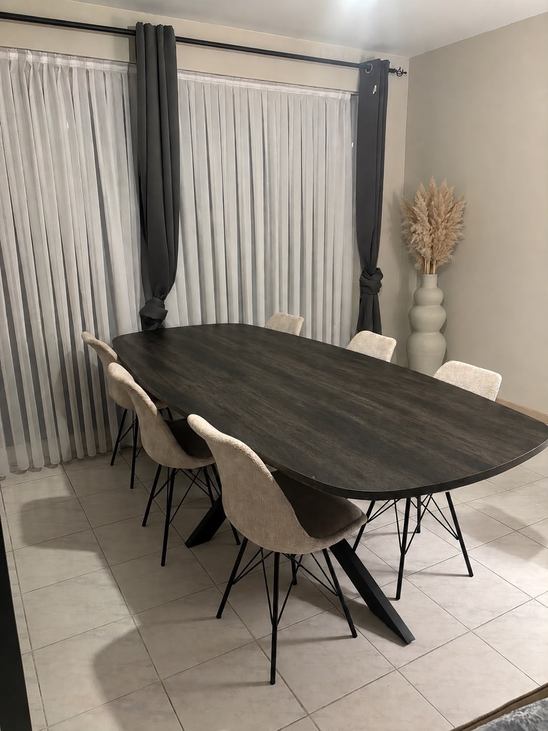Ovale eettafel, Ophalen, 100 tot 150 cm, 200 cm of meer, Zo goed als nieuw