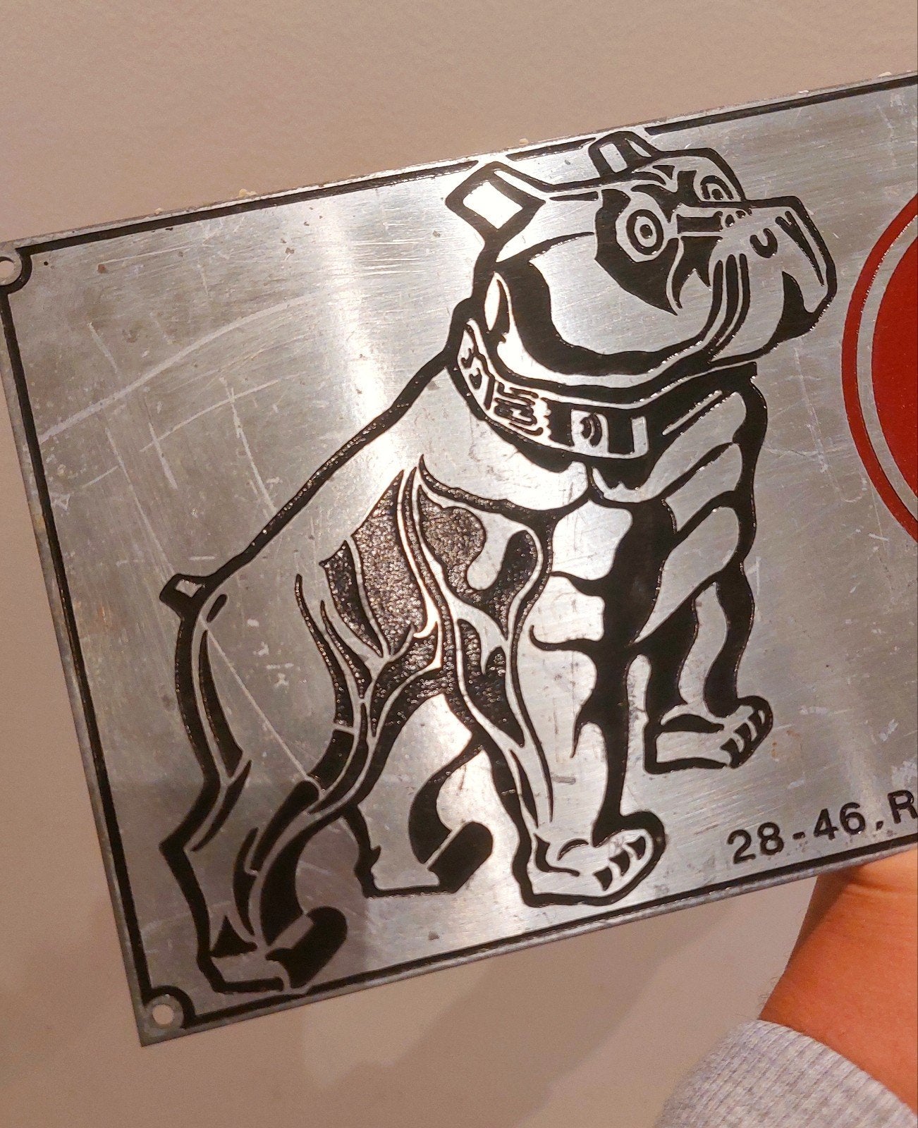 Origineel vintage Mack Trucks metalen reclamebord – Brussel, Verzamelen, Merken en Reclamevoorwerpen, Ophalen of Verzenden, Reclamebord
