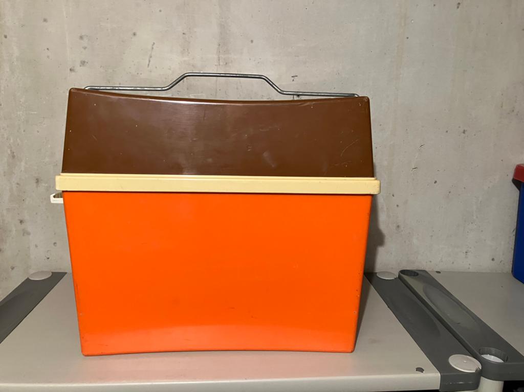 Te koop retro koelbox, Ophalen, Gebruikt, Koelbox