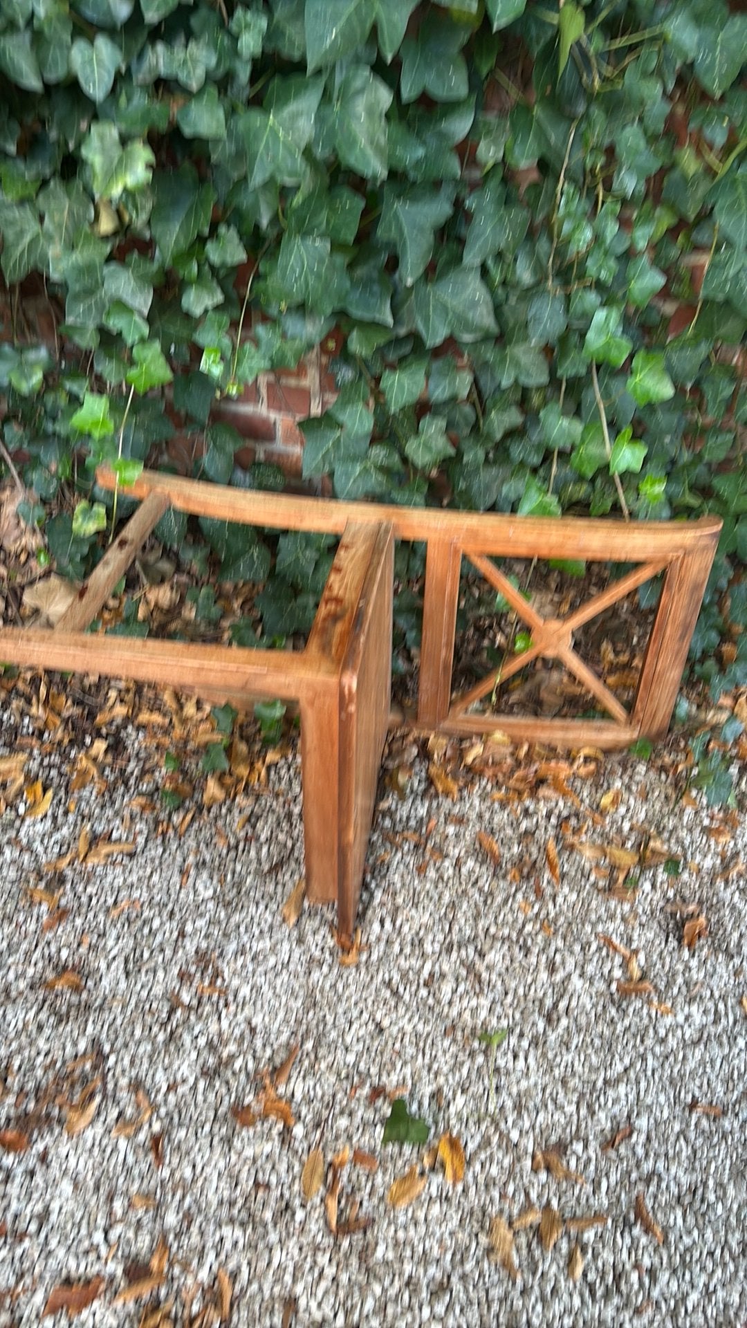 Gratis echte hout afrit Berchem grotesteenweg, Jardin & Terrasse, Enlèvement, Comme neuf, Bois