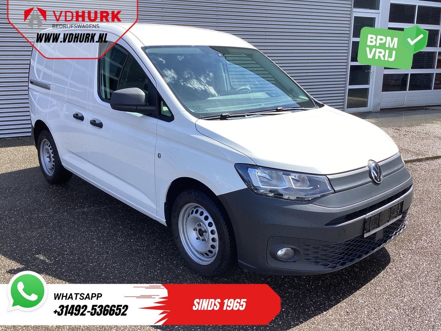 Volkswagen Caddy Cargo 2.0 TDI 100 pk Omvormer/ Sortimo/ Cru, Electronic Stability Program (ESP), Wit, Bedrijf, Te koop