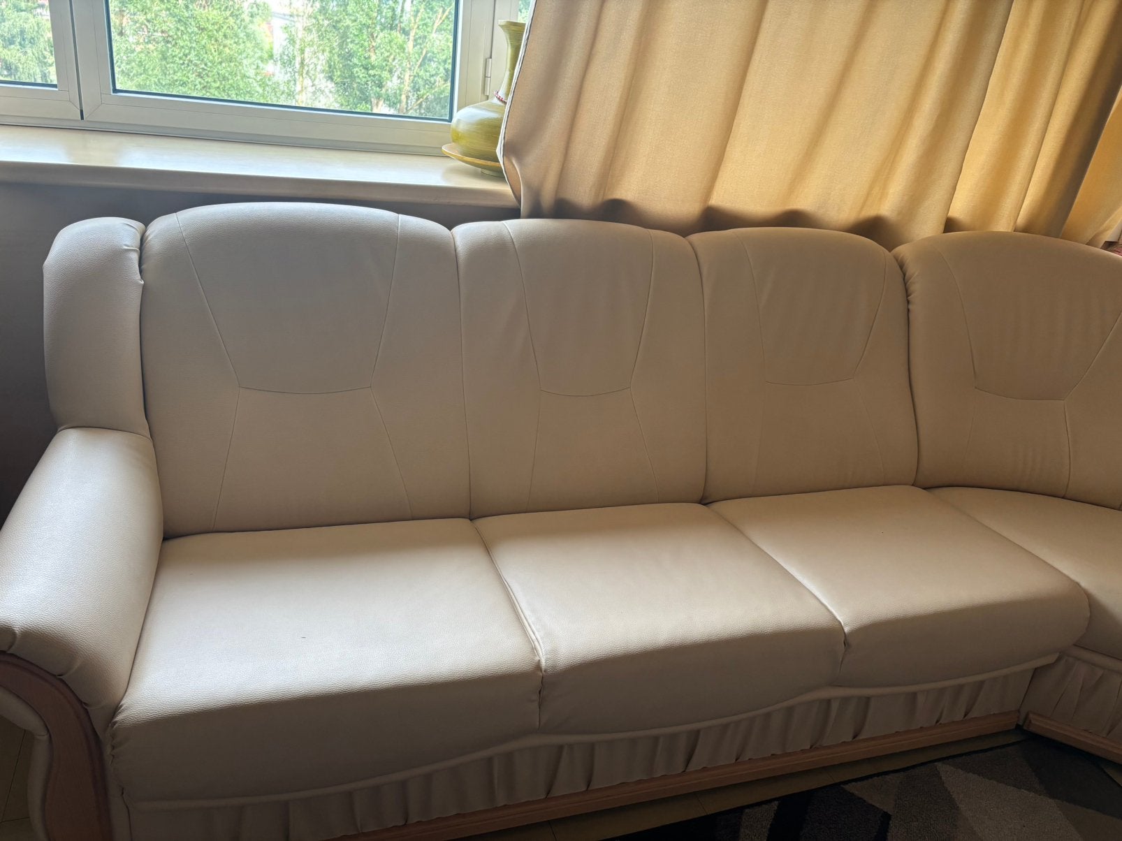 Zetel te koop, Ophalen, Gebruikt, Hoekbank, Leer