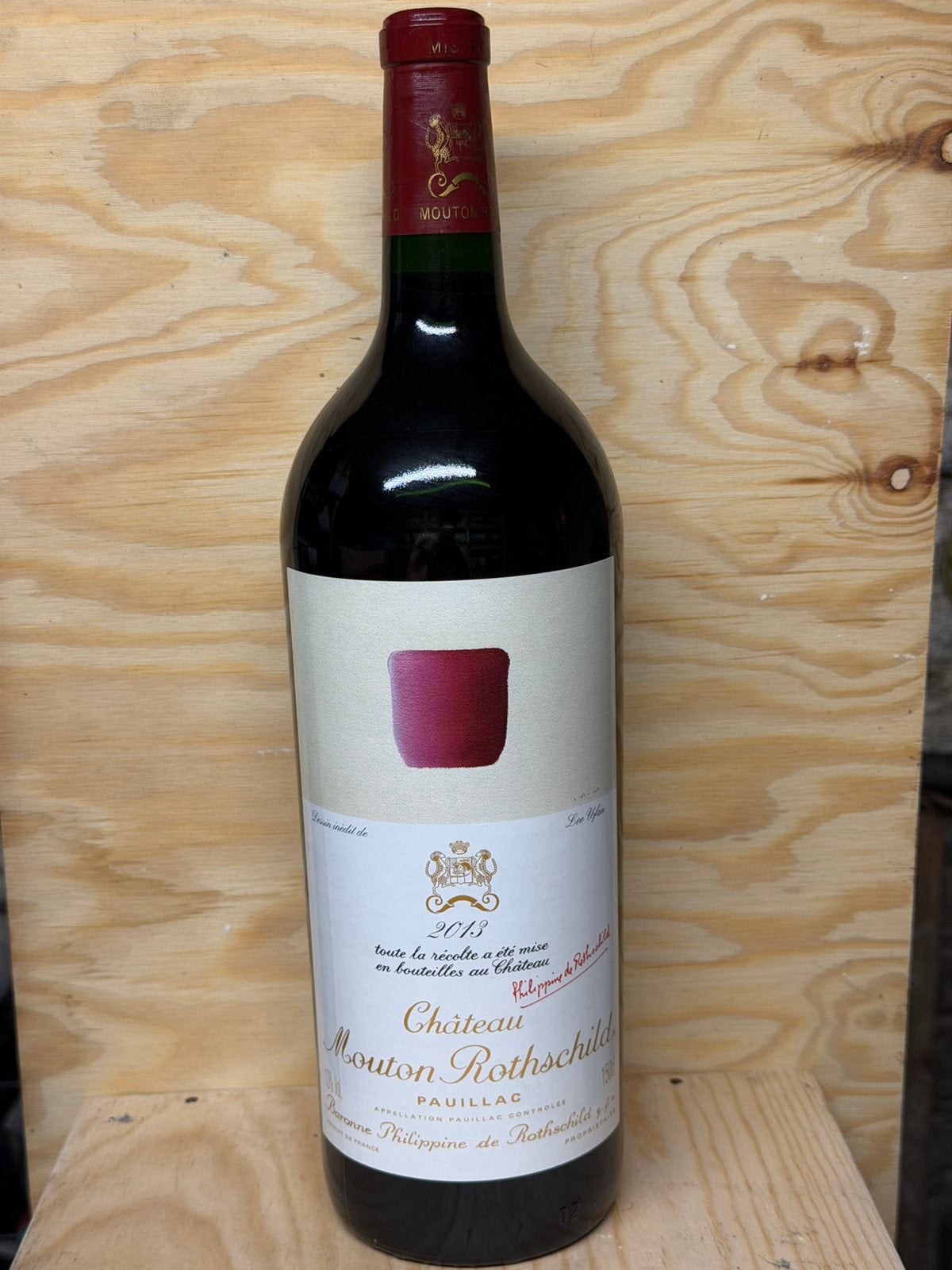 Ch. Mouton Rothschild 2013 1.5L (MAGNUM), Verzamelen, Wijnen, Ophalen of Verzenden, Zo goed als nieuw