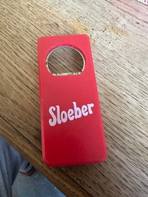 Sloeber opener PVC, Ophalen of Verzenden, Gebruikt, Flesopener, Overige merken