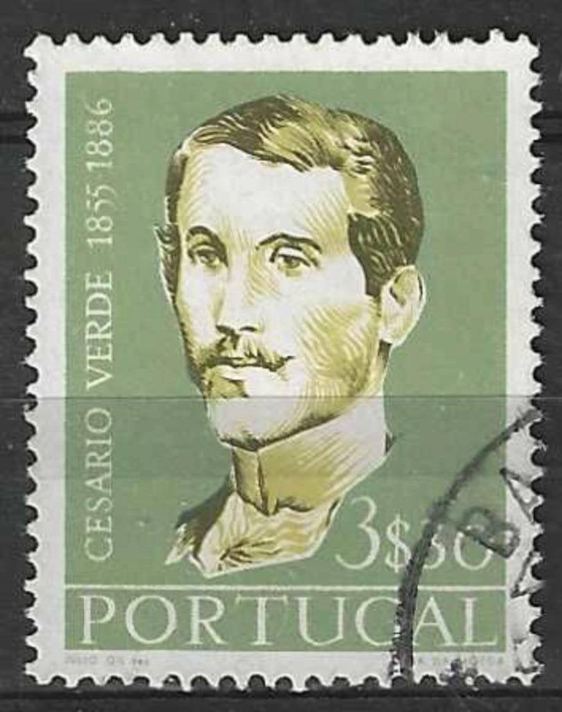 Portugal 1957 - Yvert 842 - Cesario Verde  (ST), Verzenden, Portugal, Gestempeld