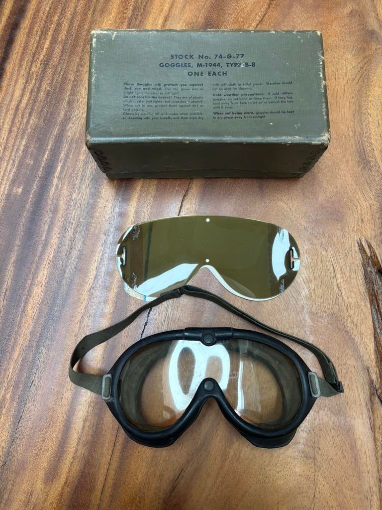 Lunettes Goggles M-1944 US, Ophalen of Verzenden