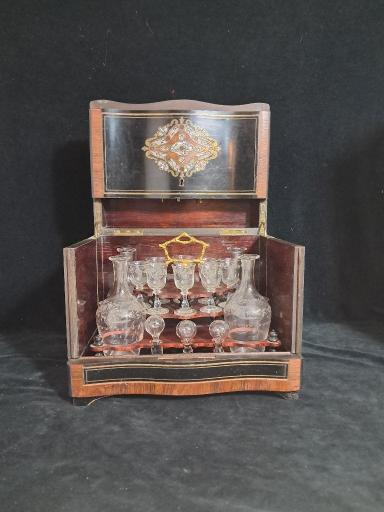 Antieke Napoleon III  cave à liqueur /drank kist, Antiek en Kunst, Ophalen
