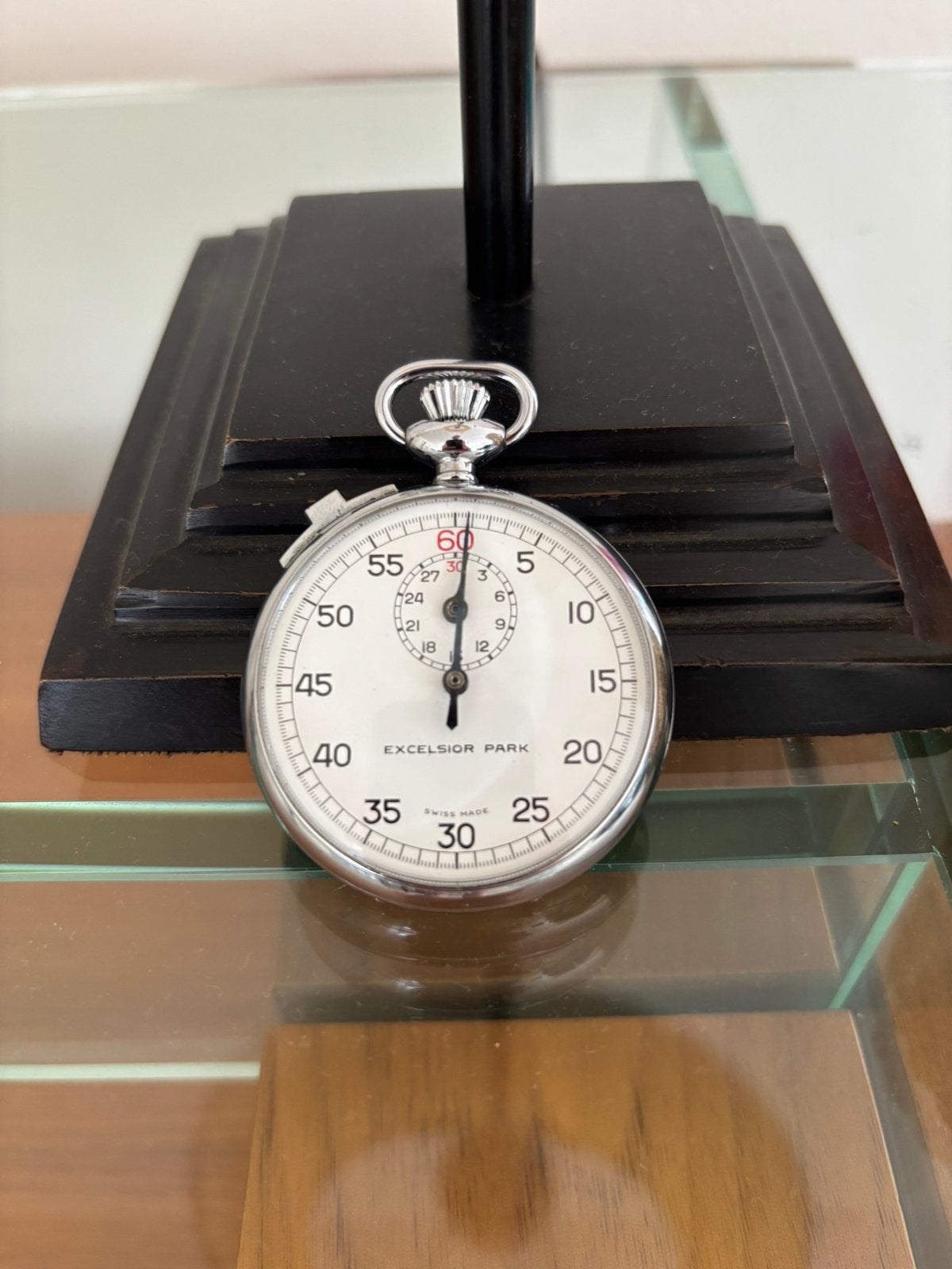 Stopwatch excelsior park vintage, Autres marques, Enlèvement, 1960 ou plus tard, Montre de poche