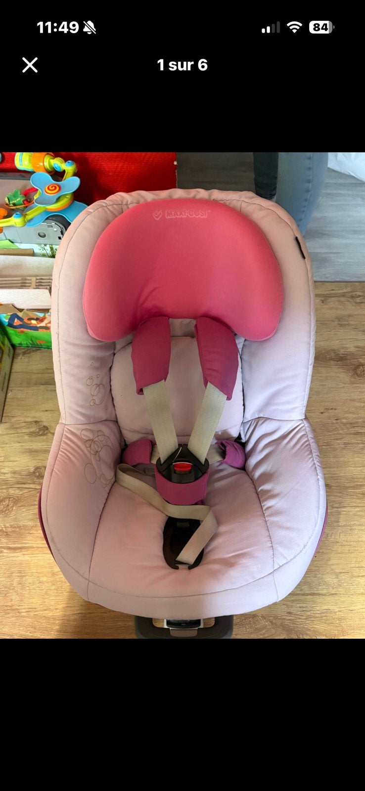 Siege auto + isofix, Enfants & Bébés, Enlèvement, Utilisé, Maxi-Cosi, Isofix