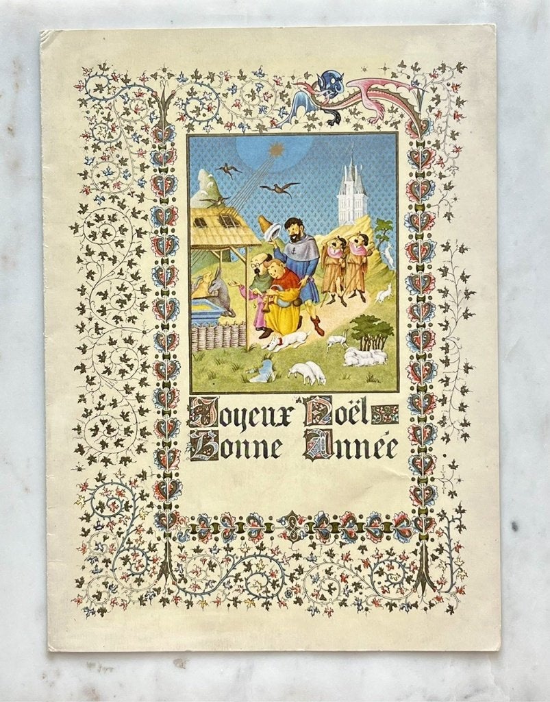 Hergé - Carte de vœux signée 1966/67, Une BD, Envoi, Utilisé, Hergé