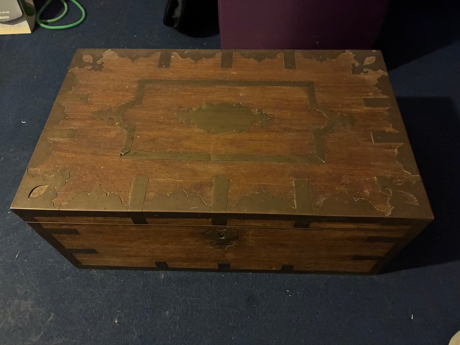 Houten kist (Tropisch hardhout), Ophalen, Zo goed als nieuw