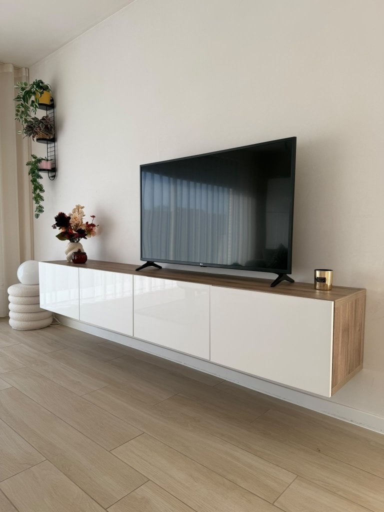 IKEA BESTÅ TV-meubel (240 cm) + opbergkast (180 cm), Maison & Meubles, Enlèvement, Utilisé
