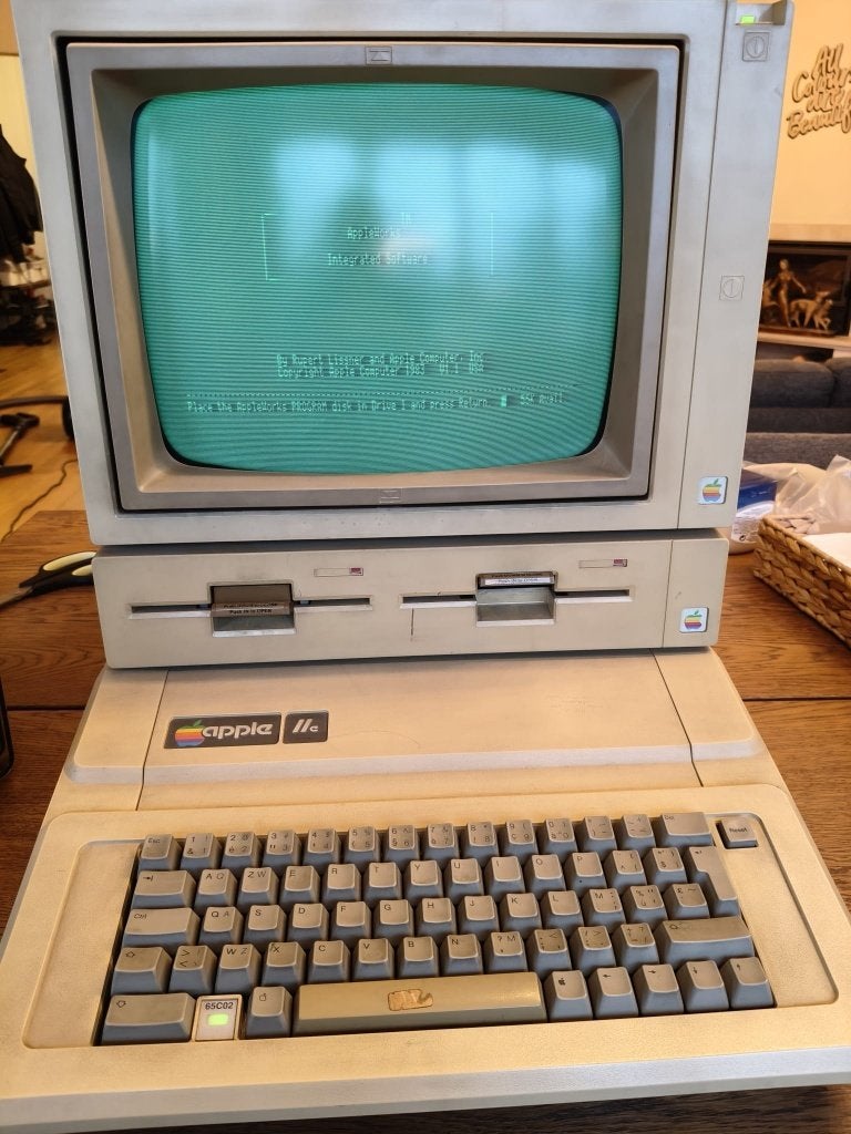 Apple IIe + DuoDisk + monitor + ImageWriter, Computers en Software, Ophalen, Apple