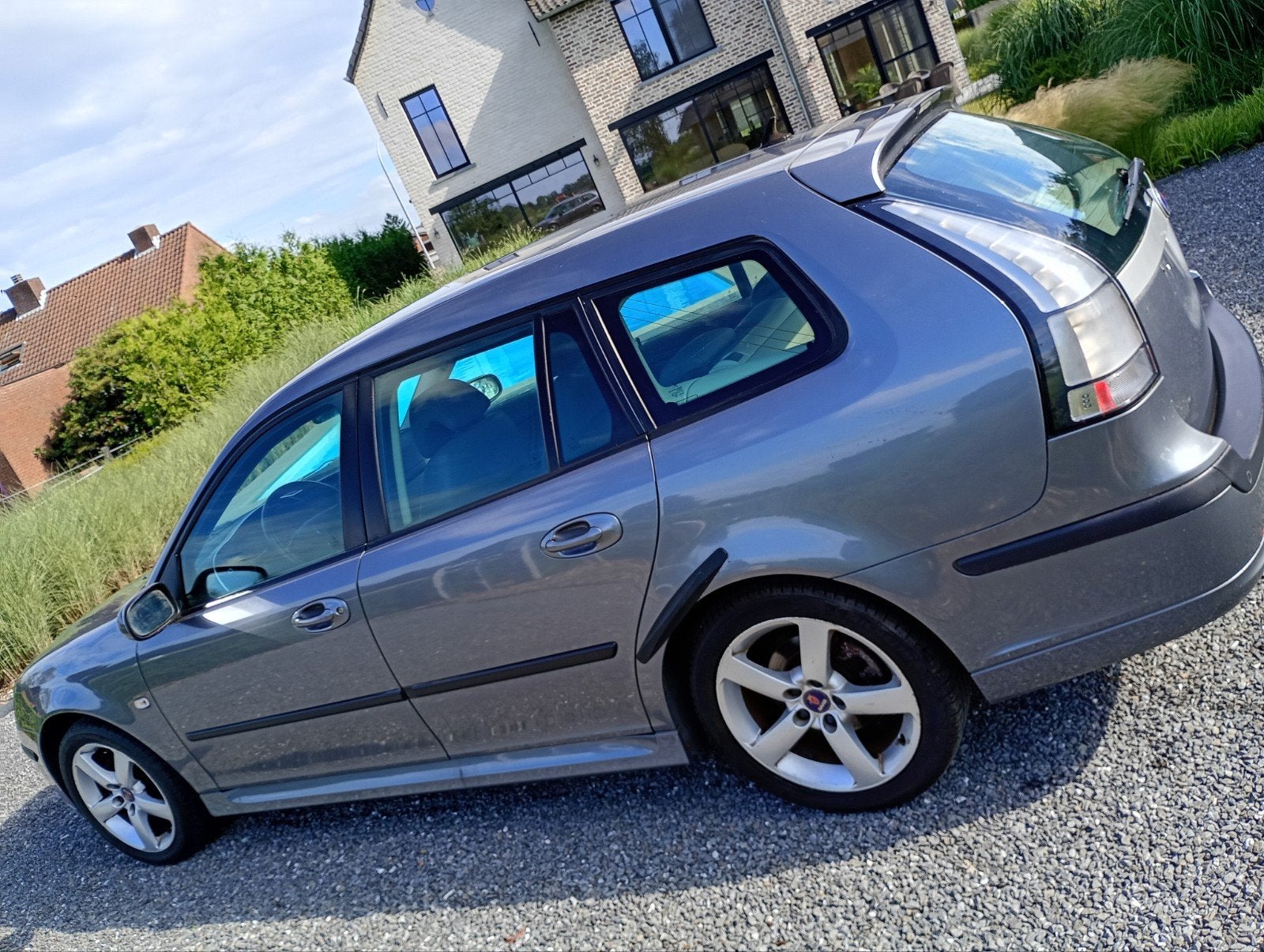 Saab 9-3 , 1.9 d break, 169000 km ,2008 , full option, Auto's, Saab, Trekhaak, Leder, Bedrijf, Break