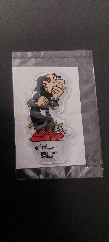 Sticker autocollant smurfen schtroumpf gargamel 1985, Envoi, Utilisé