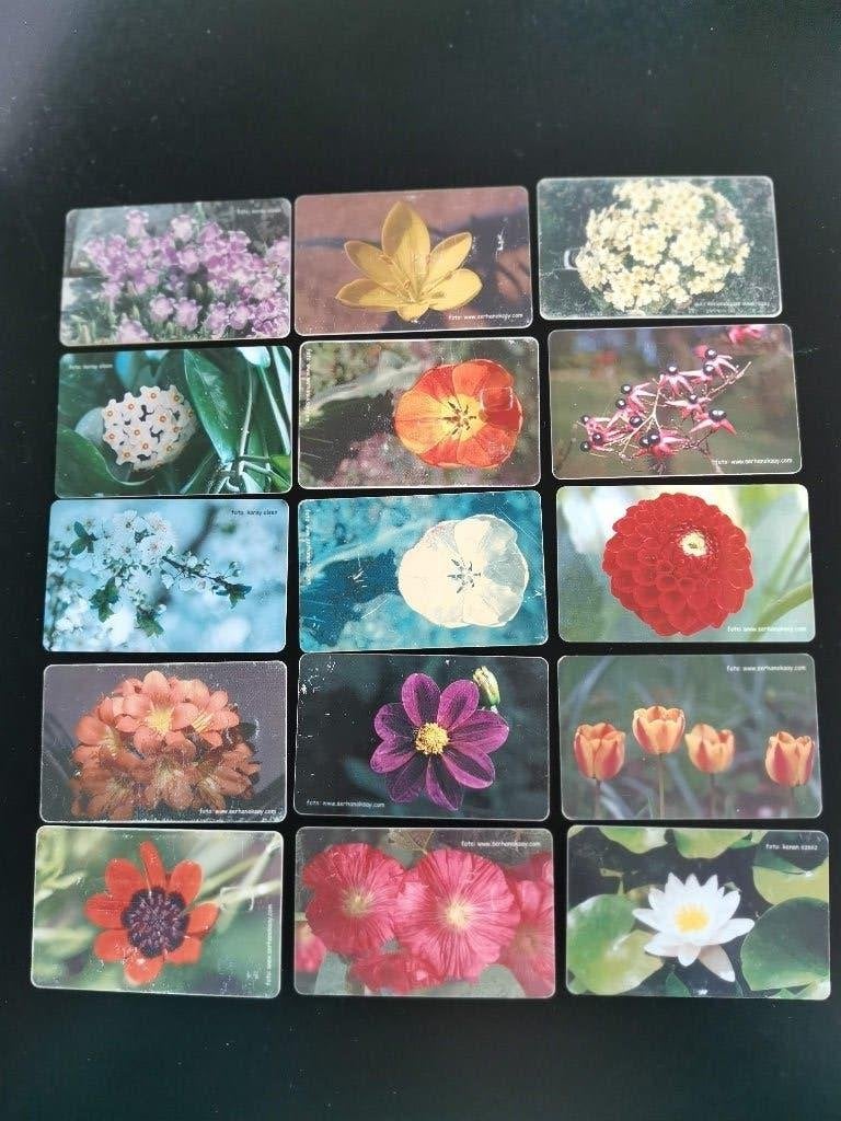15 cartes de téléphone turques, fleurs, Collections, Cartes de téléphone, Enlèvement ou Envoi