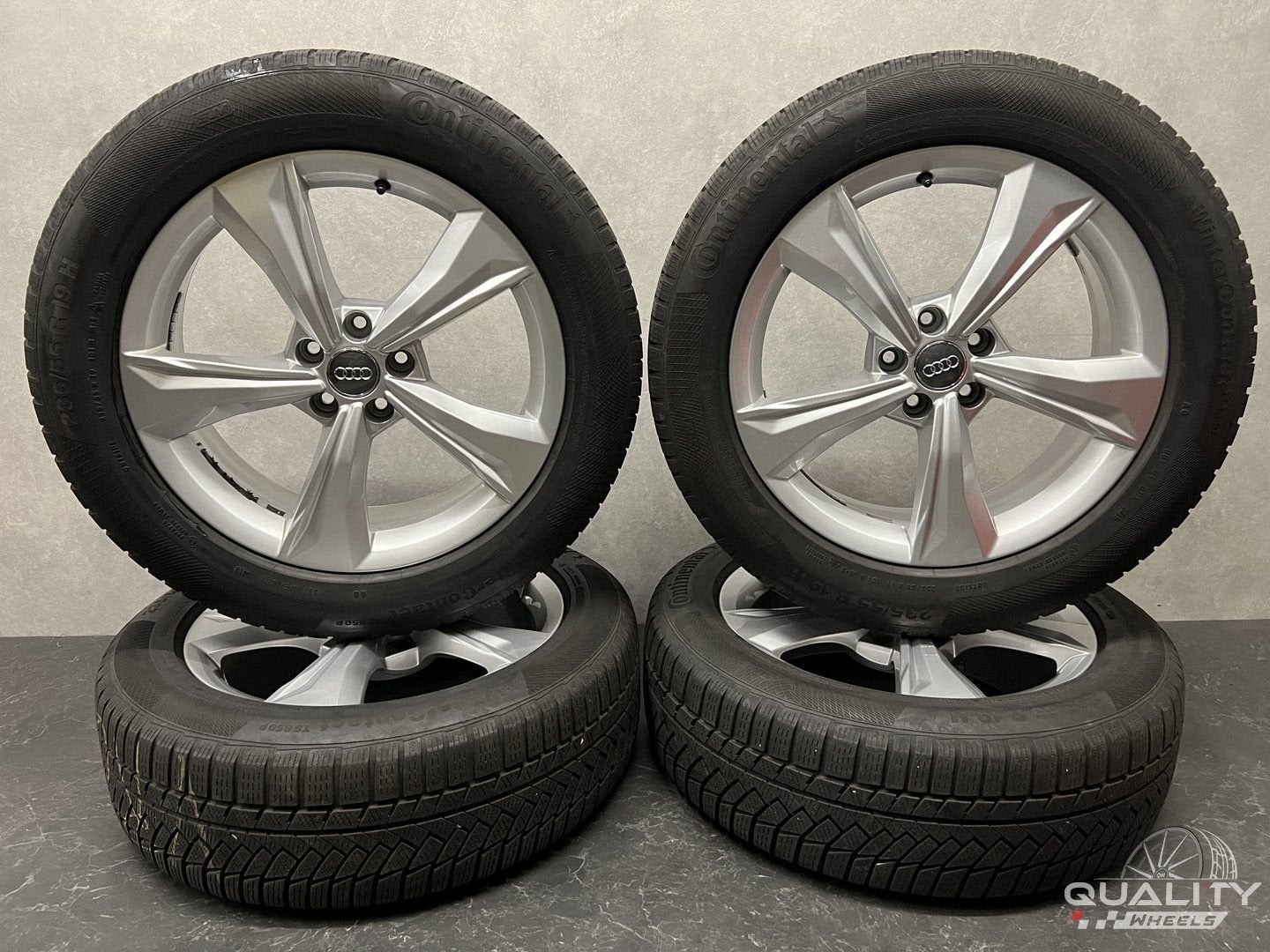 19” Audi Q5, SQ5 Velgen + Winterbanden 235/55/19 235/55R19 2, Auto-onderdelen, Banden en Velgen, 19 inch, Gebruikt, -, -
