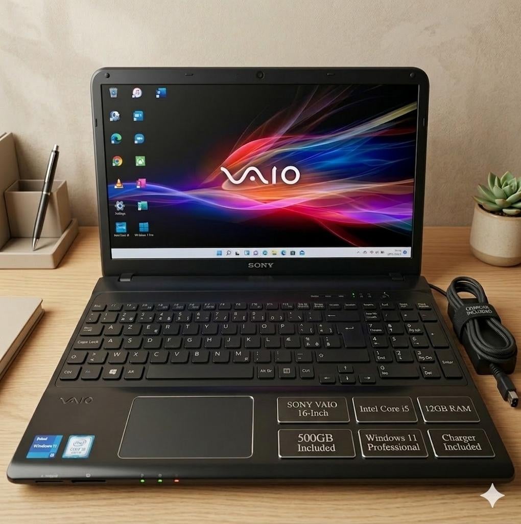 Sony VAIO  – intel i5 500G | 12G Ram Win 11 Pro!, Ophalen of Verzenden, Qwerty