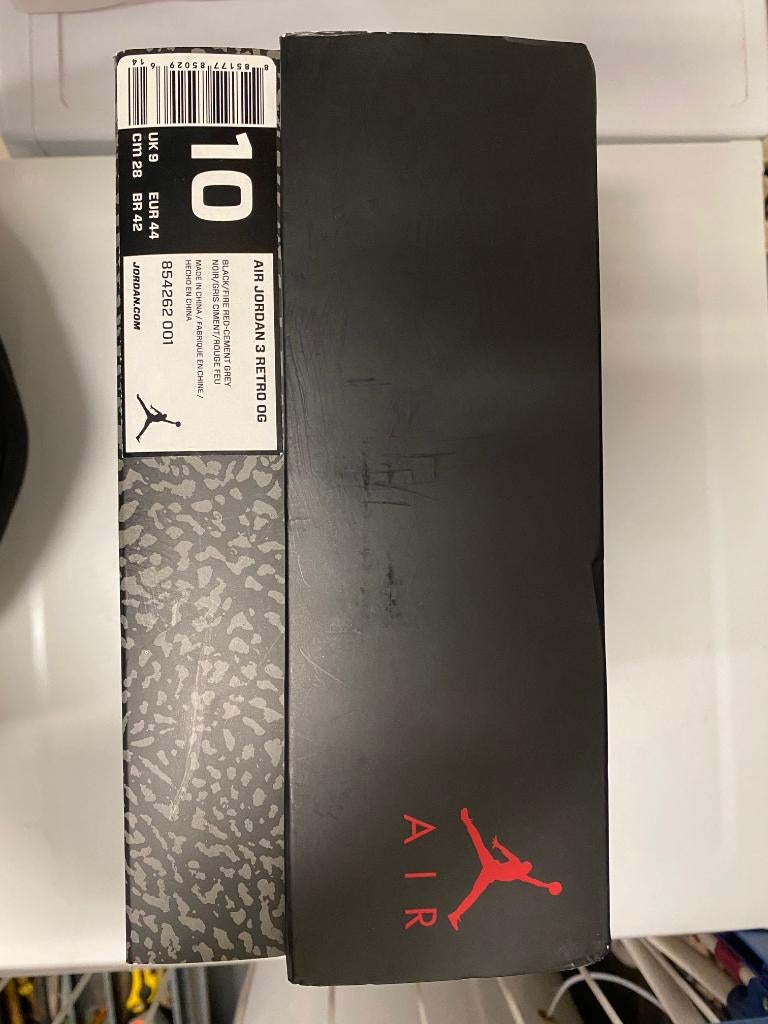Baskets Nike Air Jordan 3 Retro OG - Taille 44, Enlèvement, Neuf, Chaussures