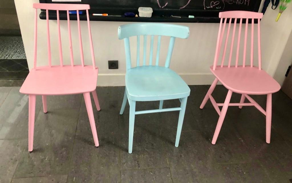 4 stoelen, Ophalen, Gebruikt, Hout, Vier
