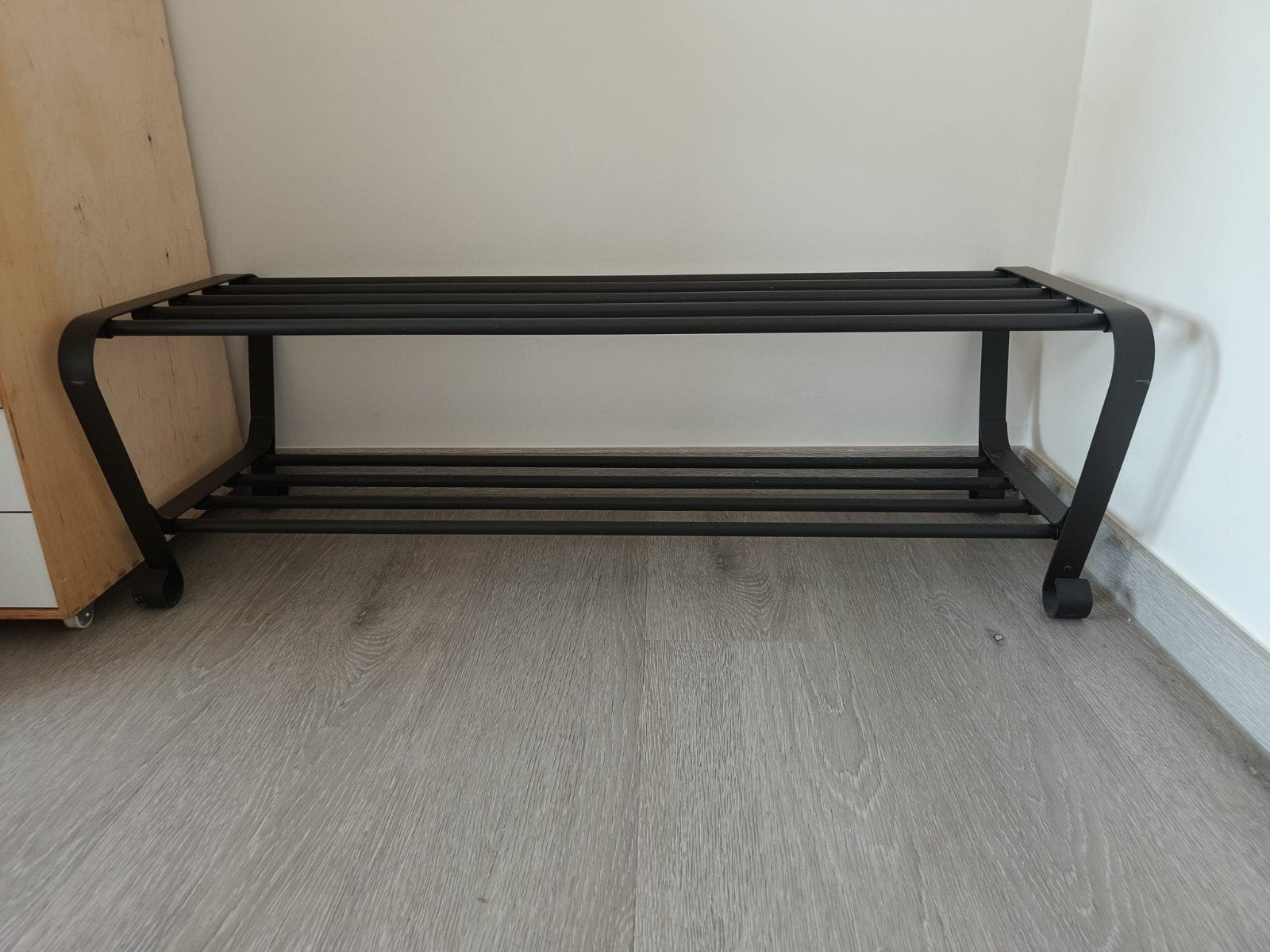IKEA Portis schoenenrek – Zwart metaal, Huis en Inrichting, Kasten | Schoenenrekken, Ophalen
