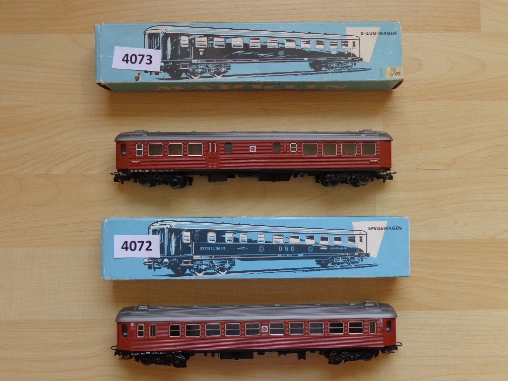 Marklin ho SJ Lot de 2 Voitures 4072 et 4073., Ophalen of Verzenden, Gebruikt, Wagon, Märklin