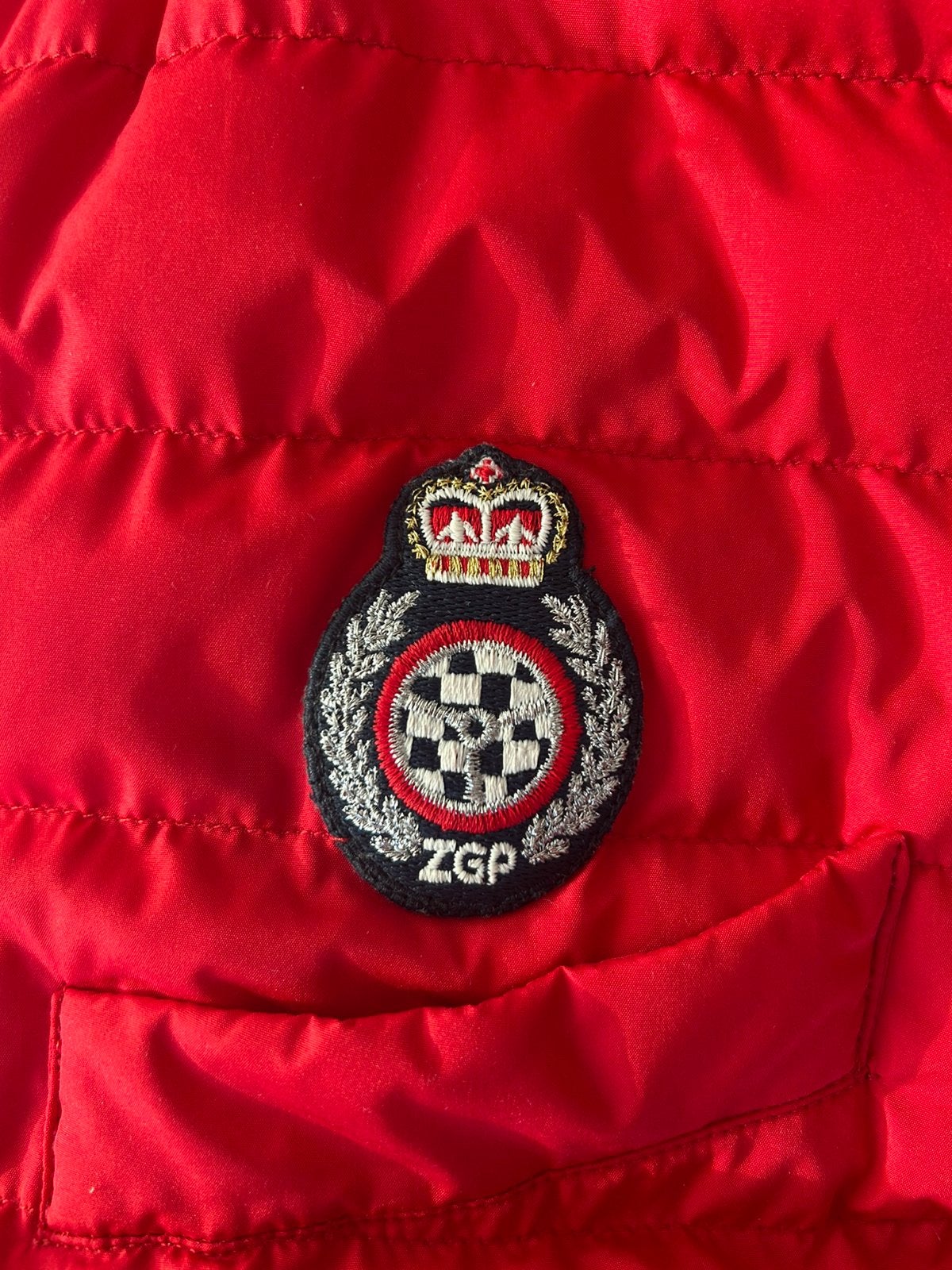 Veste de pilote Zoute Grand Prix - Femme M, Enlèvement ou Envoi, Comme neuf, Taille 38/40 (M), Rouge