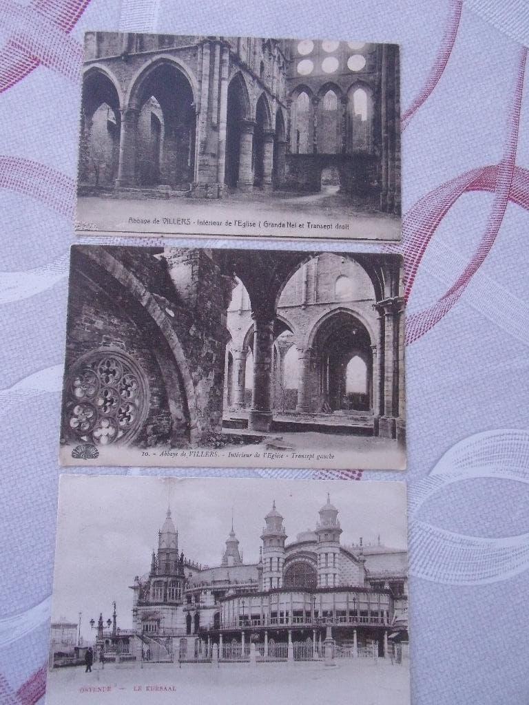 cartes postales 1924 Abb Villers /Ostende, Ophalen, Gelopen