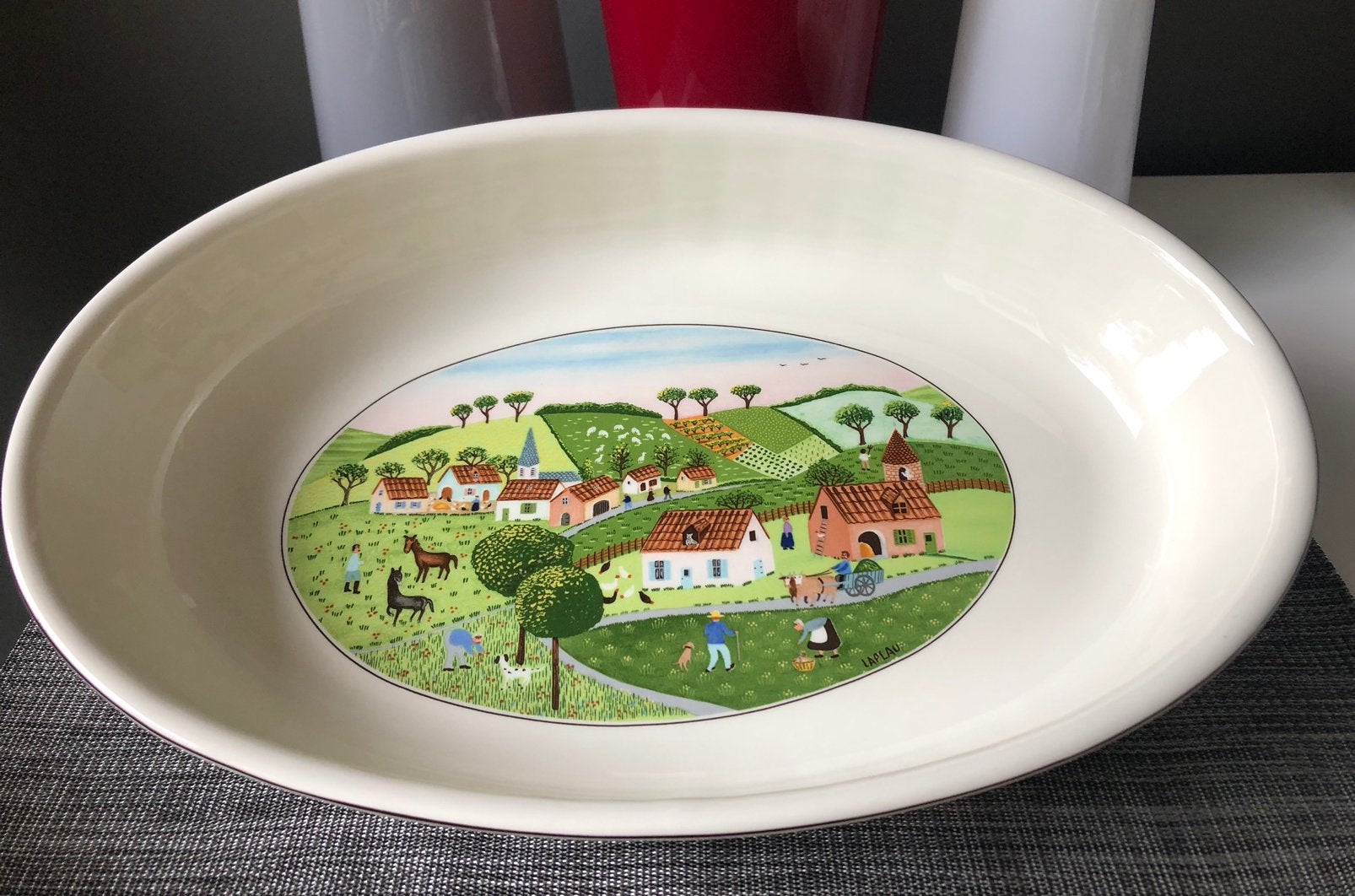 Villeroy & Boch Vilbofour Design Naif grote ovenschaal, Ophalen of Verzenden, Zo goed als nieuw, Porselein, Schaal of Schalen